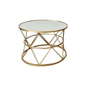 Coffee tables Pelosif Inart set of 2 metal gold color