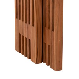 Coffee tables set of 2 pieces Nya Hm9828 made of solid teak wood in natural color 110x30x46hcm