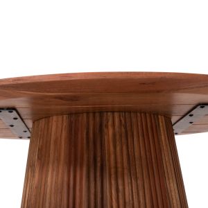 Coffee tables set of 2 Groot Hm11945 made of solid acacia in natural color D80/d45cm