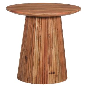 Coffee tables set of 2 Groot Hm11945 made of solid acacia in natural color D80/d45cm