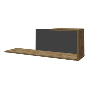 Poelfy living room set in dark gray-oak color 170x37.5x42cm