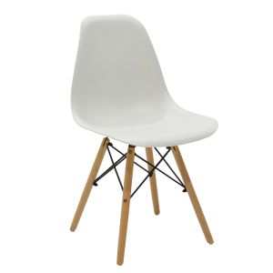 Julita-Cuba dining table set of 5 Pp-mdf color white-sonoma 120x80x75cm