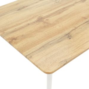 Julita-Cuba dining table set of 5 Pp-mdf color white-sonoma 120x80x75cm