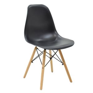Julita-Cuba dining table set of 5 Pp-mdf color black-sonoma 70x70x75cm