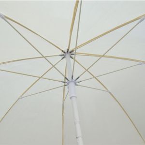 Чадър за плаж фибростъкло Rays 2 м Hm6015,01 бял