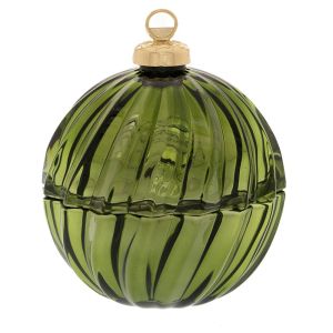 Red glass Christmas ball D11cm
