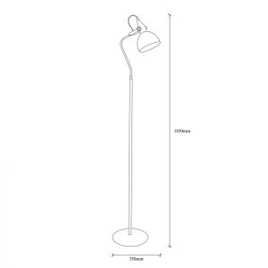 Black metal lamp Hm7342 35x30x183cm