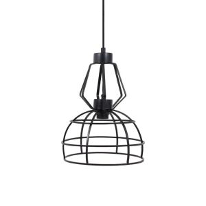 Black metal chandelier 25x35cm E27