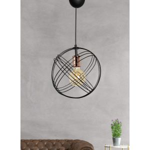 Black metal chandelier Hm7505,01 30x60,