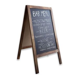 Blackboard-menu stand 50x25x100cm