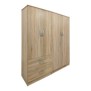Четирикрилен гардероб Athos Sonoma 160x42x180см