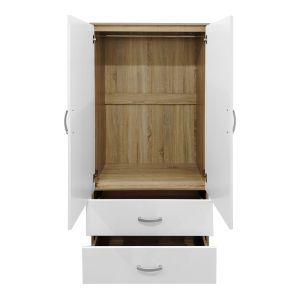 Четирикрилен гардероб Athos Sonoma-white 160x42x180см
