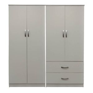 Four-door wardrobe Lego white 160x42x180cm