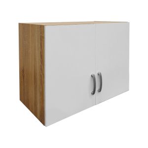 Четирикрилен гардероб с таванско помещение Athos I Sonoma-white 160x42x240см