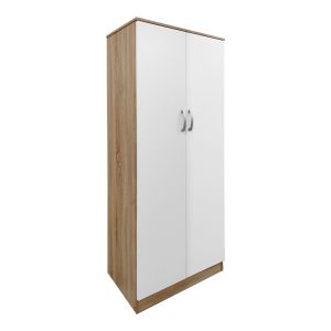 Четирикрилен гардероб с таванско помещение Athos I Sonoma-white 160x42x240см