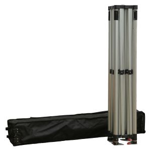Шатра Heavy Duty със страничен сенник Cressen Hm21097 сгъваема-алуминиева сребриста рама-бяла 3x3x3,4hm