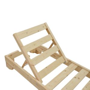 Шезлонг Fendy ела в естествен цвят 71.5x200x24см