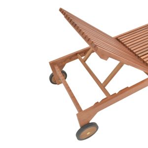 Шезлонг Sunnie меранти дърво в естествен нюанс 200x65x35см