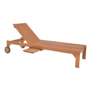 Шезлонг Sunnie меранти дърво в естествен нюанс 200x65x35см
