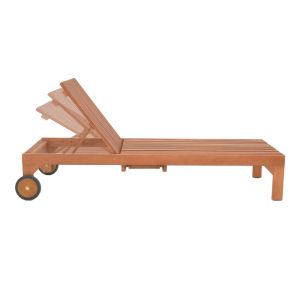 Шезлонг Sunnie меранти дърво в естествен нюанс 200x65x35см