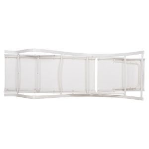 Шезлонг Wakana, бял алуминий с текстилен бял, 194x54-66x30cm Hm5133,02