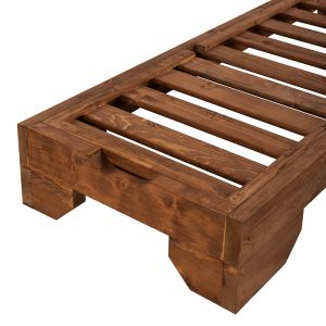 Шезлонг Wooden Heavy Duty Macedonia, орех, 204x77,5x29cm Hm5646,01