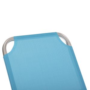 Шезлонг алуминиево светло синьо 60x195x30cm Hm5071,08