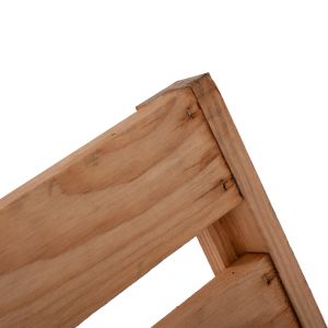 Шезлонг масивно дърво Cmърч в натурален цвят 72x196x29-84cm Hm11431,03