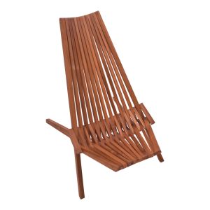 Шезлонг сгъваем естествен тиково дърво 101x63x80см