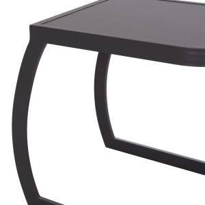Chaise longue side table Rickon Hm6324.01 aluminum in gray color 45x48x49.5cm.
