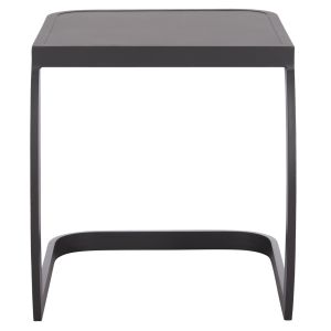 Chaise longue side table Rickon Hm6324.01 aluminum in gray color 45x48x49.5cm.