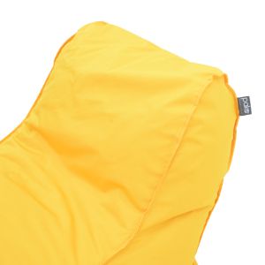 Шезлонг тип пуф Lara водоустойчив в жълт цвят 60x150x40см