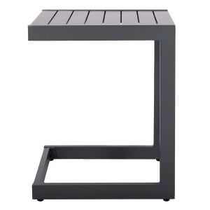 Chaise longue side table Belling Hm6274.03 aluminum in dark gray 42x43x53cm.
