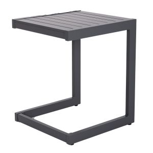Chaise longue side table Belling Hm6274.03 aluminum in dark gray 42x43x53cm.