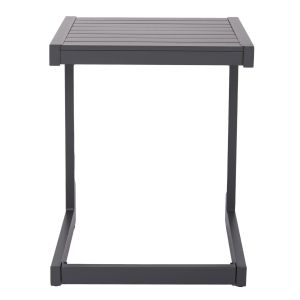 Chaise longue side table Belling Hm6274.03 aluminum in dark gray 42x43x53cm.