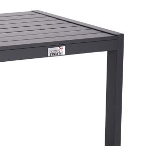 Chaise longue side table Belling Hm6274.03 aluminum in dark gray 42x43x53cm.