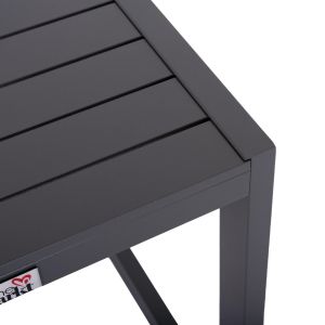 Chaise longue side table Belling Hm6274.03 aluminum in dark gray 42x43x53cm.