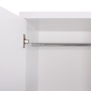 Bailey cabinet, 2 doors, 3 shelves, melamine in white 60x43x181cm (hm337,05)