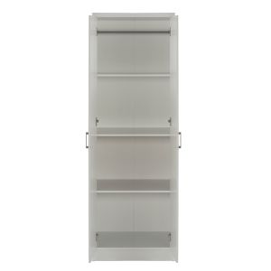 Bailey cabinet, 2 doors, 3 shelves, melamine in white 60x43x181cm (hm337,05)