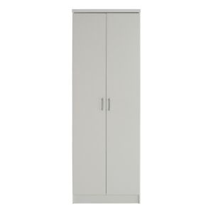 Bailey cabinet, 2 doors, 3 shelves, melamine in white 60x43x181cm (hm337,05)