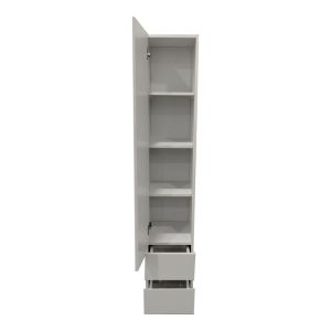 Шкаф Lostro с колона и огледало в бяло 29.5x30x164.5 см
