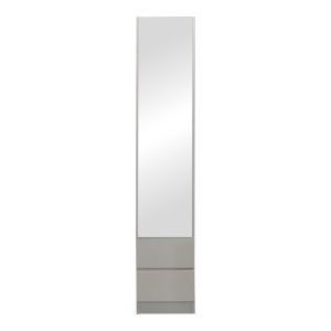 Шкаф Lostro с колона и огледало в бяло 29.5x30x164.5 см