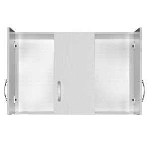 Шкаф Zelia с 3 врати бял, размери 90x42x60 см