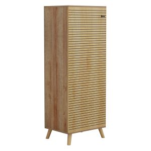 Шкаф за обувки Alvaro Hm8954,16 от меламин в натурален цвят 50χ38χ135hcm