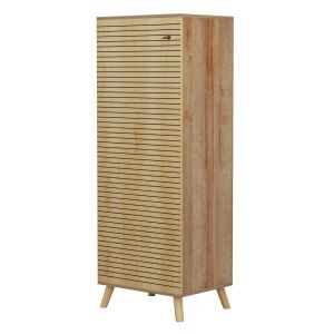 Шкаф за обувки Alvaro Hm8954,16 от меламин в натурален цвят 50χ38χ135hcm