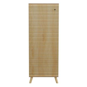 Шкаф за обувки Alvaro Hm8954,16 от меламин в натурален цвят 50χ38χ135hcm