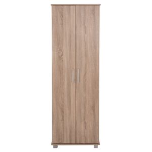 Shoe cabinet Cluse, 20 melamine in sonama oak color 60χ37χ186.5hcm Hm2403