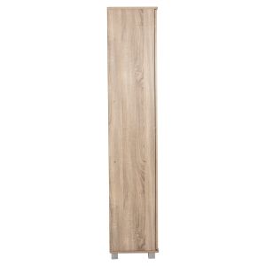 Shoe cabinet Cluse, 20 melamine in sonama oak color 60χ37χ186.5hcm Hm2403