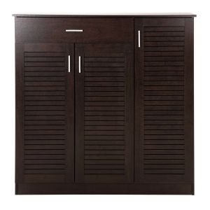 Шкаф за обувки Proby Hm9607,01 меламин цвят венге 120x37,5x121,5hcm