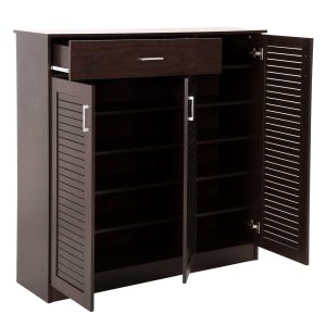 Шкаф за обувки Proby Hm9607,01 меламин цвят венге 120x37,5x121,5hcm